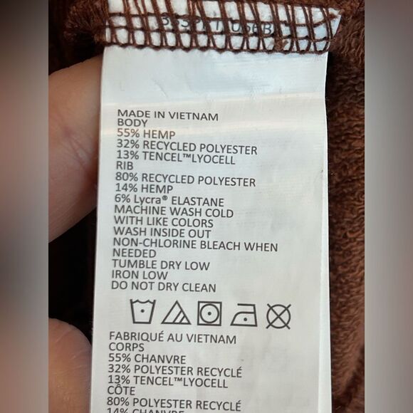 PrAna Cozy Up Terry Dress Raux Heather Lace-up V-Neck Lounge NWT. XS - Picture 5 of 10